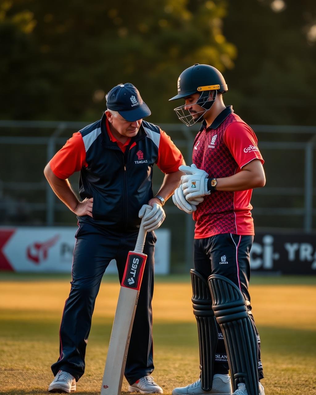 Coach mentoring player